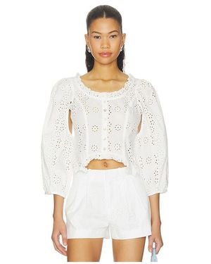 Sandy Liang Palisade Top - White