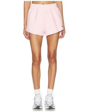 Champion Shorts Swing Reverse Weave En Color Rose Talla (También En Xs, M, Xl) - Blanco