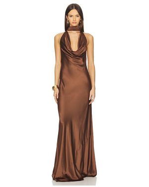 Stone Cold Fox X Revolve Amelia Gown - Brown