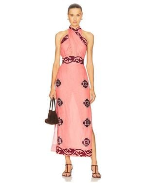 Johanna Ortiz Energetic Patterns Ankle Dress - Pink