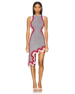 Ph5 Hailey Reflective Wavy Dress - Red