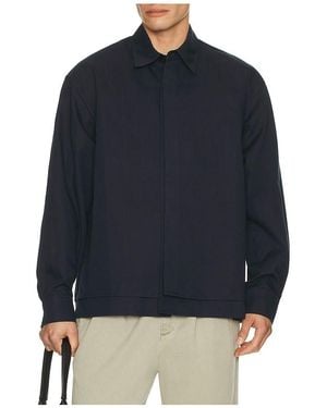 LE17SEPTEMBRE Double Layered Cotton Shirt - Blue
