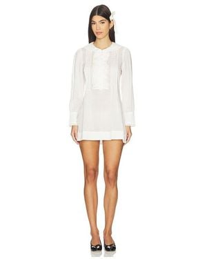 My Mum Made It Vestido Ruffle Placket En Color Blanco Talla (También En S, M)