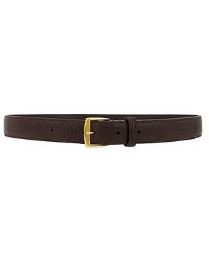 Nili Lotan Sloane Embossed Lizard Belt - White