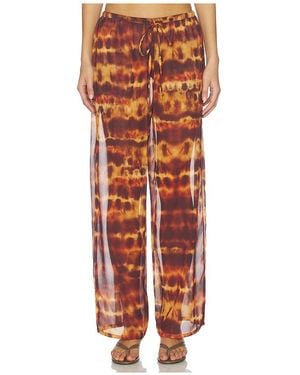 Leslie Amon Pantalón Olivia En Color Marrón Talla (También En Xs) - Naranja
