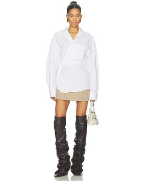 Alexander Wang Pre-Styled Mini Wrap Dress - White