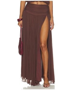 Tularosa Etta Maxi Skirt - Brown