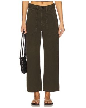 Citizens of Humanity Ayla Cargo Crop En Color Verde Oliva Talla En - Negro