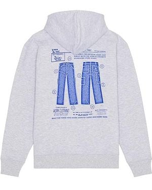 Roy Roger's x Dave's New York Sudadera En Color Gris Claro Talla (También En M, S, Xl/1X) - Blanco