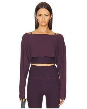 Beyond Yoga Duet 2 Way Convertible Shrug - Purple