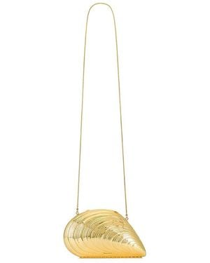 Jonathan Simkhai Bridget Oyster Shell Clutch - White
