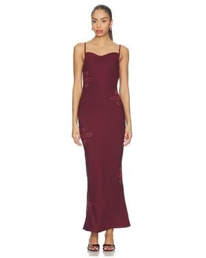 Asta Resort Freja Hand Beaded Dress - Red