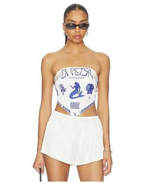 DI PETSA Gorgona Bandeau Top - White