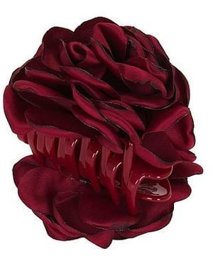Lele Sadoughi Pince Peony Flower En - Rouge
