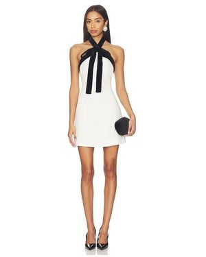 Jonathan Simkhai Jolie Mini Dress With Neck Tie - White