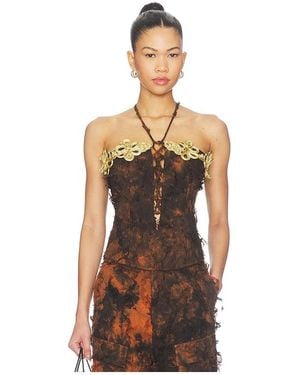 Kim Shui Burnt Corset - Multicolor