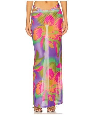 Runaway the Label Falda Miami En Color Morado Talla (También En M, S, Xl, Xs) - Blanco