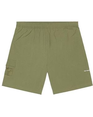 Pop Trading Co. Lack-Shorts - Grün