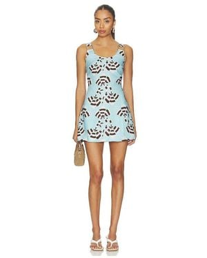 ROAME. Ariana Mini Dress - Blue