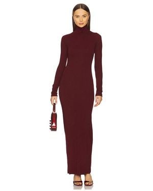 Cotton Citizen X Revolve Verona Turtleneck Maxi Dress - Red