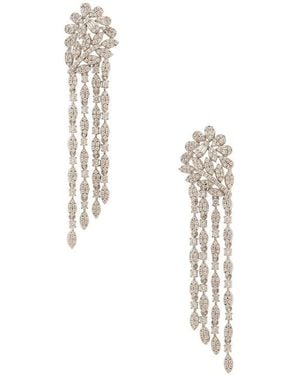 Shashi Fleurir Drop Earring - White