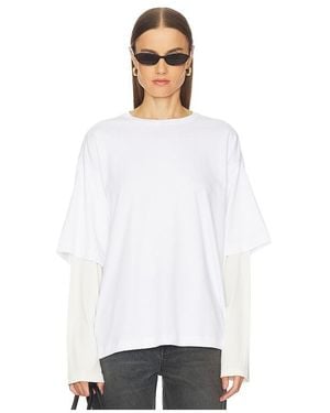 GRLFRND Layered Long Sleeve Tee - White