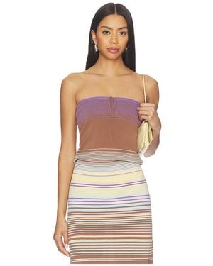 Faithfull the Brand Arlette Strapless Top - Multicolour