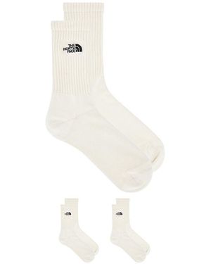 The North Face Everyday Crew Norm Sock 2 Pack - White