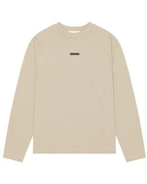 Fear Of God Classic Fit Ls Tee - Natural