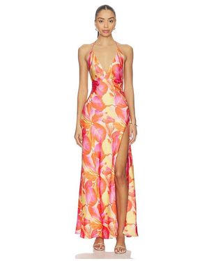Bardot Yve Contrast Halter Dress in Black | Lyst