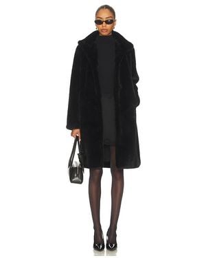 Unreal Fur Raven Coat - Black