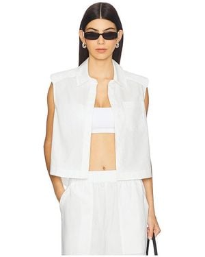 Jonathan Simkhai Cropped Shirt Winslow - Weiß