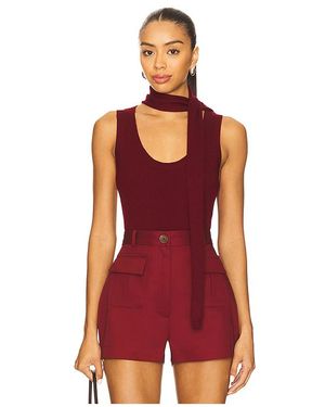 Matthew Bruch Top Sin Mangas En Color Burgundy Talla (También En M, S, Xs) - Rojo