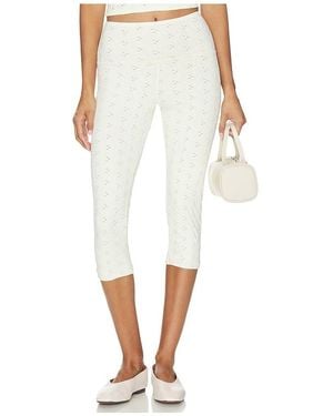 Strut-this Capri-Leggings The Eyelet Capri - Weiß