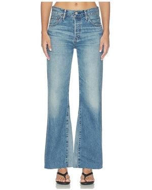 Moussy Asheville Remake Flare Jeans - Blue