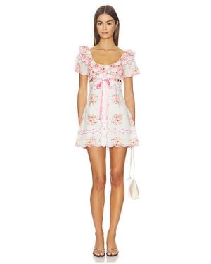 For Love & Lemons Scarlett Mini Dress - White