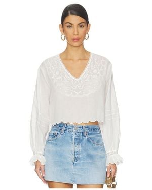 For Love & Lemons Agnes Blouse - White