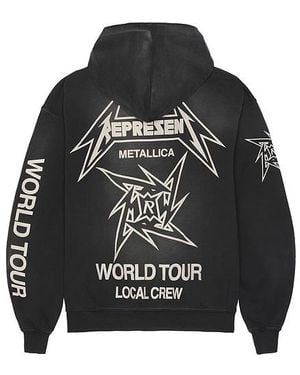 Represent Hoodie Mit Reissverschluss Metallica - Schwarz