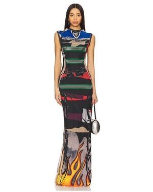 OTTOLINGER Maxikleid Aus Mesh - Blau