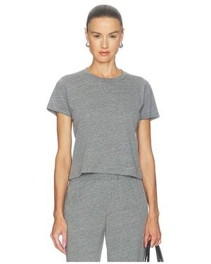 ÉTERNE Tri-Blend Jersey Short Sleeve Boxy Tee - Grey