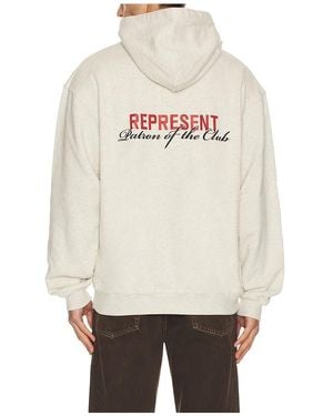 Represent Patron Of The Club Hoodie - Natural
