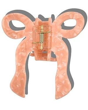 Solar Eclipse Hand-Painted Coquette Bow Claw Clip - Multicolor