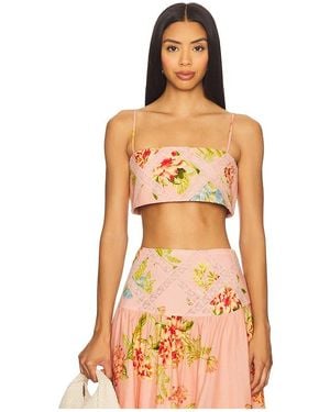 Hemant & Nandita Bustier Top - Orange