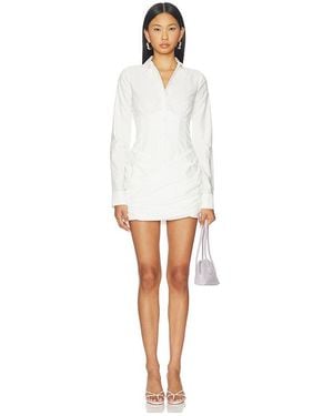 GUIZIO Kleid Corset Shirt - Weiß