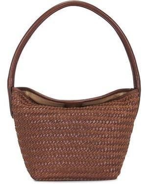 Madewell Suede Handwoven Shoulder Bag - Brown