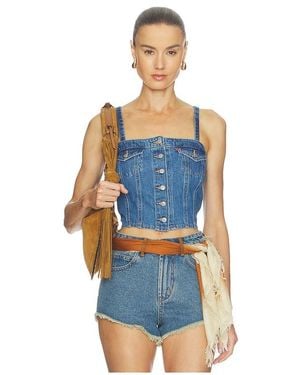 Levi's Denim Tube Top - Blue