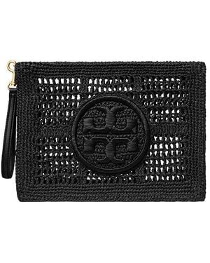 Tory Burch Ella Crochet Pouch - Black