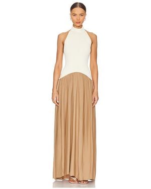 Solid & Striped Vestido Halter Soglio En Talla (También En Xl) - Neutro