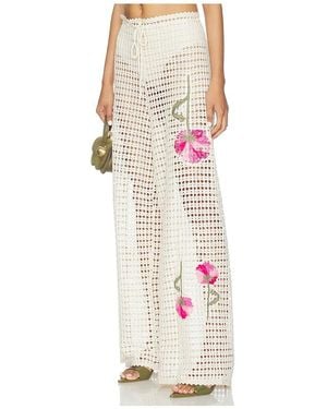 Agua Bendita X Revolve Roots Pasha Pant - White