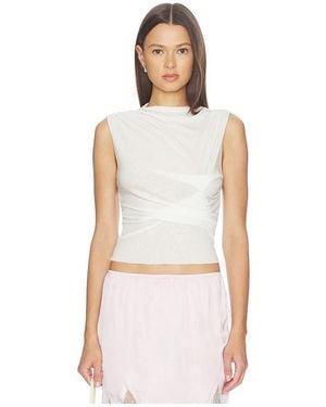 With Jean Adelaide Top - White